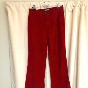 REFORMATION Red Dillon Wide Rib Corduroy Pants 28